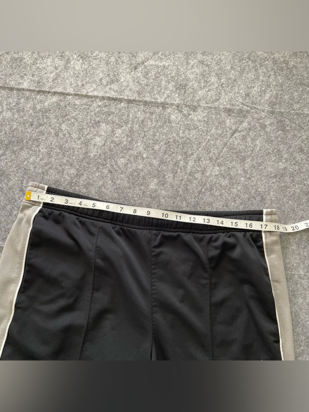 Vintage Nike Track Pants Mens L Black Fleece Lined Ankle Zip Athletic Y2K - Picture 8 of 16